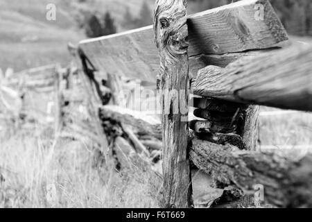 Holzzaun | recinzione di legno Foto Stock