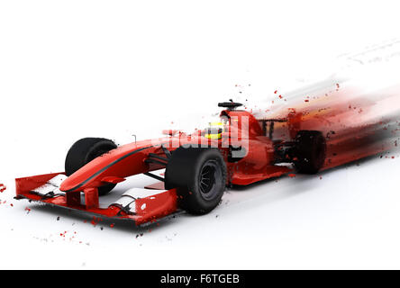 3D render di un generico F1 racing car con speciale effetto aggiunto Foto Stock