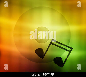 Abstract background in giallo e geen toni Foto Stock
