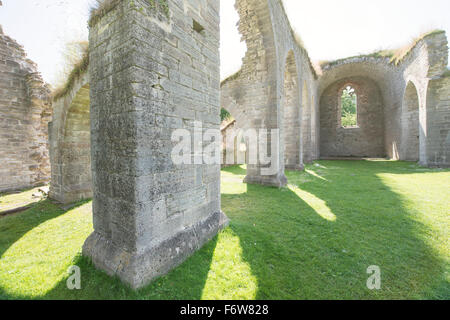 Monastero di Alvastra rovina in Ostergotland, Svezia. Foto Stock