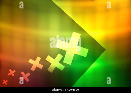 Abstract background in giallo e geen toni Foto Stock