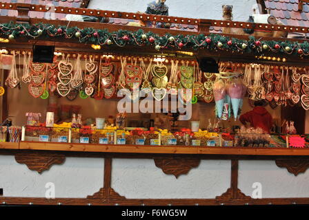 Natale sul mercato tedesco in Bristol, Regno Unito Foto Stock