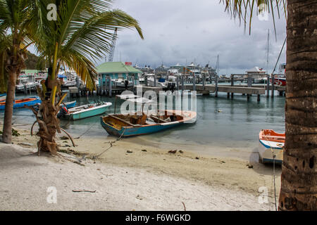 Il tempo primaverile in Philipsburg, Saint Martin Foto Stock