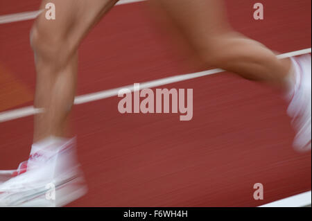 British Open Athletics Championships 2003 giochi; disabilitato atleta di prendere parte ad un evento di traccia, Foto Stock