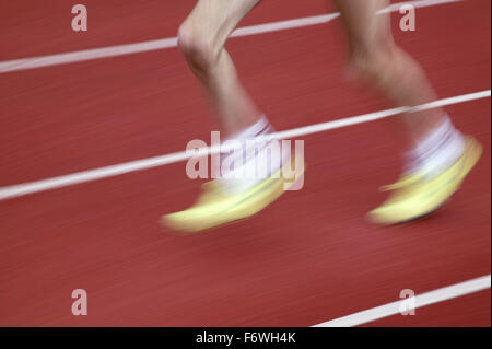 British Open Athletics Championships 2003 giochi; disabilitato atleta di prendere parte ad un evento di traccia, Foto Stock