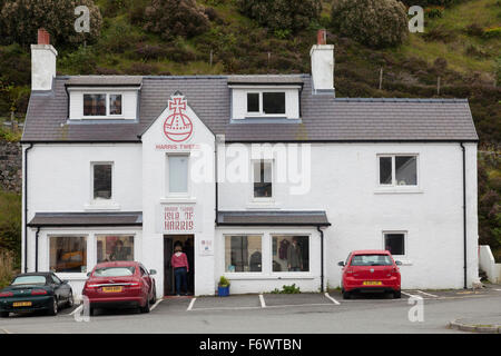 Harris Tweed shop, Tarbert, Isle of Harris. Settembre 2015 Foto Stock