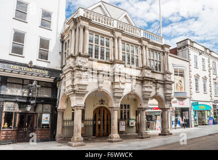 Exeter Guildhall nel centro storico di Devon, Inghilterra, Regno Unito Foto Stock