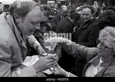 I minatori di Gala in Cardiff nel 1983. Uno storico evento annuale tenuto in Galles del Sud bacino quando gli alveoli sono state lavorando. Foto Stock