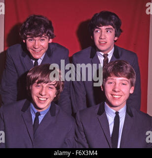 Il MERSEYBEATS inglese gruppo pop nel 1963. In senso orario da in alto a sinistra: Aaron Williams,Tony gru, Billy Kinsley, Giovanni banche. Foto Tony Gale Foto Stock