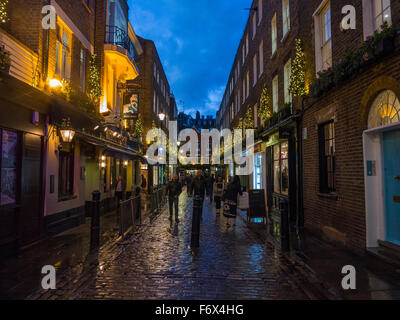 Carnaby Street le luci di Natale Foto Stock