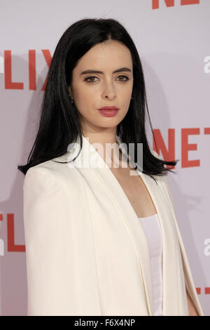 Krysten Ritter assiste Netflix Spagna Avvia conferenza stampa con: Krysten Ritter dove: Madrid, Spagna Quando: 20 Ott 2015 Foto Stock