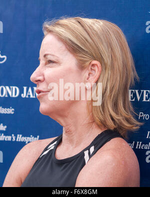 Boca Raton, Florida, USA. Xx Nov, 2015. La leggenda del tennis Chris Evert, durante il media day, alla XXVI edizione Chris Evert/Raymond James Pro-Celebrity classico del tennis, al Boca Raton Resort & Club in Florida. Chris Evert Charities ha sollevato quasi $ 22 milioni di euro per la Florida è più a rischio i bambini. Credito: Arnold Drapkin/ZUMA filo/Alamy Live News Foto Stock