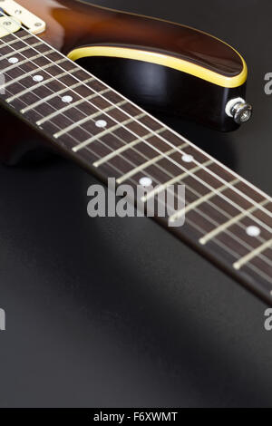 Chitarra elettrica Closeup Foto Stock