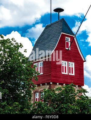 La gioventù e il centro culturale (ex caserma dei vigili del fuoco) a Bad Wildungen, Nord Hesse, Germania Foto Stock