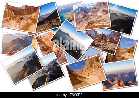 Egitto Penisola del Sinai collage Foto Stock