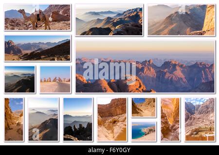 Egitto Sinai collage Foto Stock