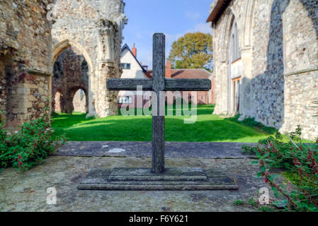 A Leiston Abbey, a Leiston, Suffolk, Inghilterra, Regno Unito Foto Stock