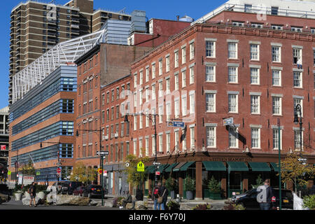 South Street Seaport Historic District, NYC Foto Stock