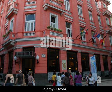 L'Hotel Ambos Mundos a l'Avana, Cuba Foto Stock