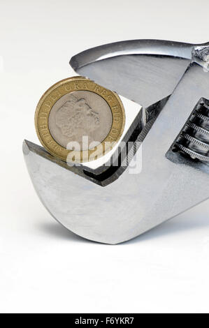 British coin in chiave Foto Stock