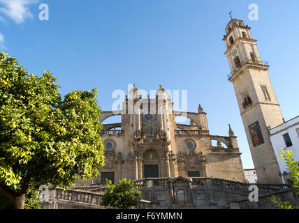 Chiesa Cattedrale di Jerez de la Frontera, la provincia di Cadiz Cadice, Spagna Foto Stock