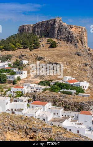 Acropoli di Lindos Foto Stock