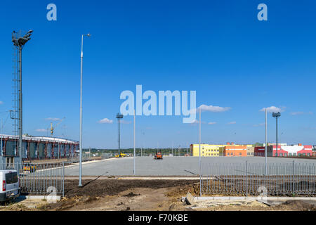 Costruzione di allenamento indoor rink per 1000 spettatori nella città di Orel (Russia) Foto Stock