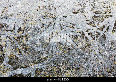 Massa congelata, Finlandia Foto Stock