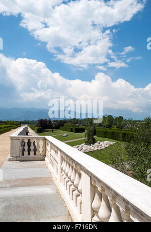 L'Italia, Venaria, Royal Palace, la vista del parco Foto Stock