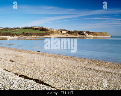 Le rovine di Flagstaff cava di calcare e la porta Penmon, Anglesey, Galles del Nord, Regno Unito Foto Stock