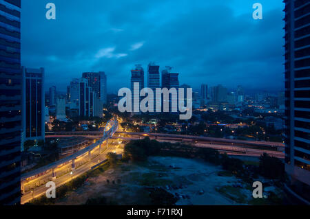 Vista sulla città, Kuala Lumpur, Malesia Foto Stock