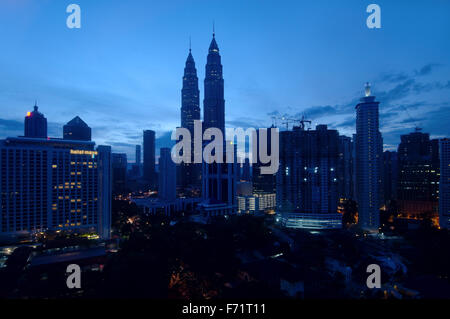 Petronas Twin Towers, Kuala Lumpur, Malesia Foto Stock