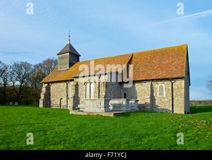 La Chiesa di San Tommaso Apostolo, Harty, Isle of Sheppey, Kent, England Regno Unito Foto Stock