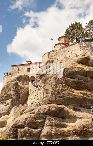Santo Monastero di Varlaam, Meteora, Tessaglia, Grecia Foto Stock