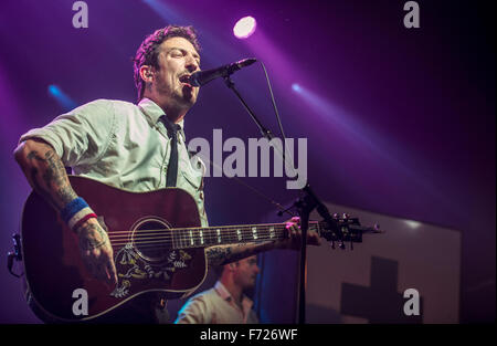 Manchester, Regno Unito. Il 23 novembre 2015. Frank Turner e le anime a pelo eseguire presso accademia di Manchester, Manchester 23/11/2015 Credit: Gary Mather/Alamy Live News Foto Stock