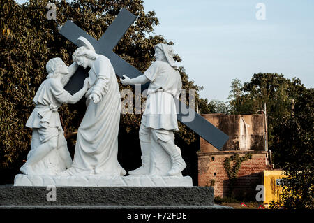 Basilica di Nostra Signora delle Grazie di meerut sardhana, Uttar Pradesh, India, Asia Foto Stock