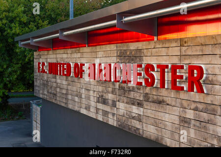 Broashurst Park. Il nuovo terreno per il club calcistico FC Regno di Manchester, in Moston, Manchester, Inghilterra. Foto Stock