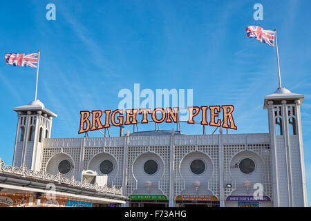 The Brighton Pier, East Sussex Inghilterra Regno Unito Foto Stock
