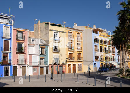 La Vila Joiosa, Villajoyosa, Comunità Valenciana, Spagna Foto Stock