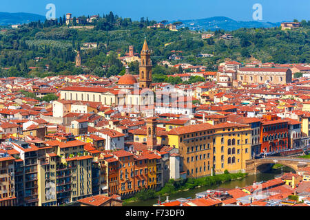 Oltrarno e di Santo Spirito a Firenze, Italia Foto Stock