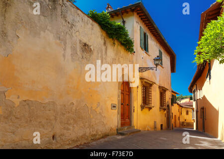 Vecchia strada romana in Firenze, Toscana, Italia Foto Stock