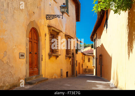 Vecchia strada romana in Firenze, Toscana, Italia Foto Stock