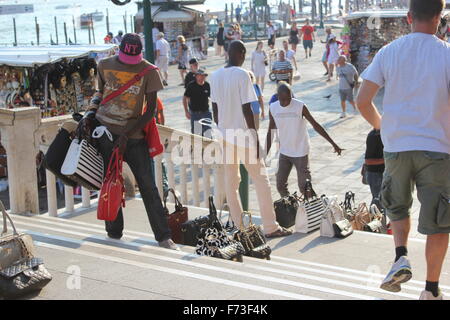 Venditori ambulanti, Venezia Italia Foto Stock