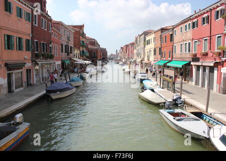 Una strada di Venezia, Italia Foto Stock