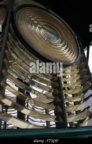 Stack del sud Lighthouse Lanterna, Holyhead, Anglesey Foto Stock