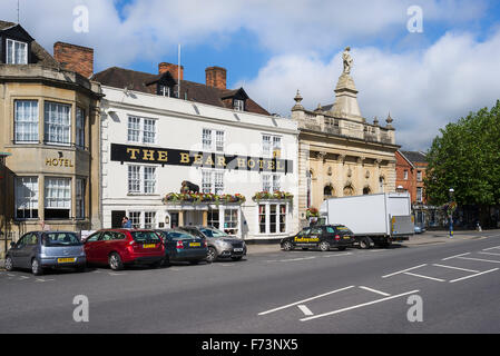 The Bear Hotel in luogo di mercato centro di Devizes WILTSHIRE REGNO UNITO Foto Stock