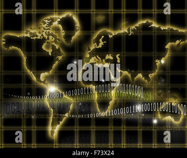 Mappa mondo concept Foto Stock