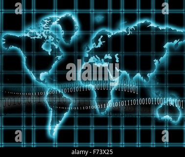 Mappa mondo concept Foto Stock