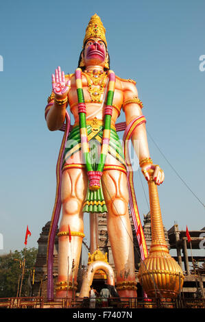 Hanuman statua, Nandura, Buldana, Maharashtra, India, Asia Foto Stock