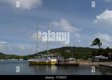 Nelson Dockyard parte della Nelsons dockyard parco nazionale in Antigua Caraibi Foto Stock